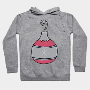 Whimsical Holiday Ball Ornament Illustration Hoodie